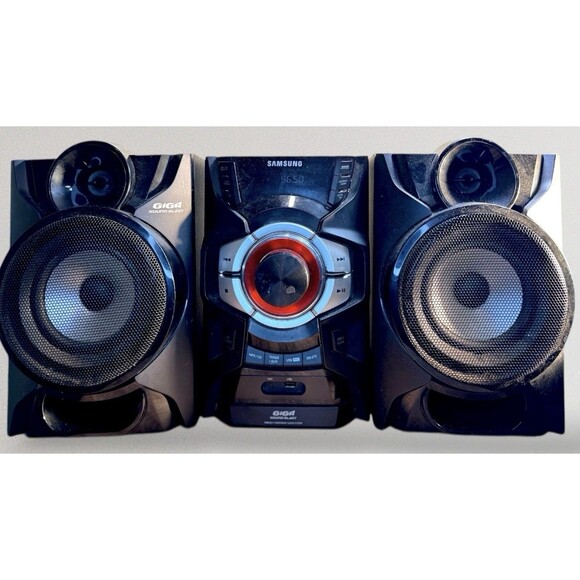 Samsung MX-F630B Mini Hi-Fi System w/ Speakers Tested Works Great No Remote - Picture 2 of 3